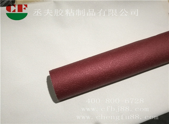 吉祥花pu皮革背膠